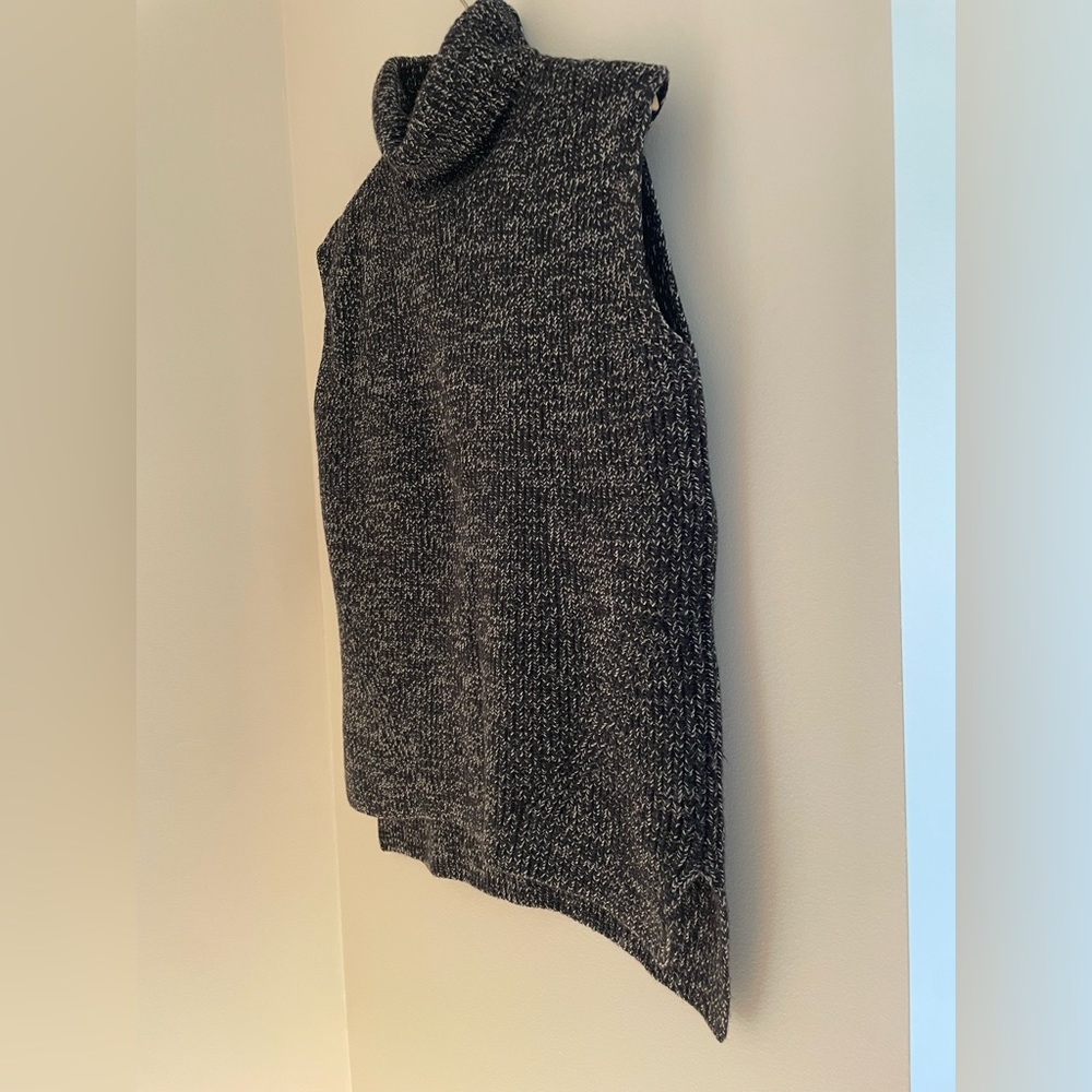Everlane Chunky Wool Sleeveless Turtleneck Gray Size Medium